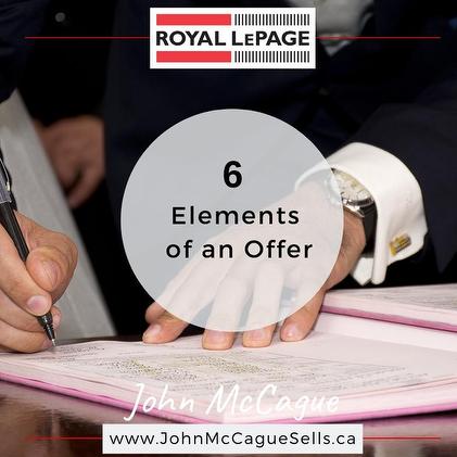 THE 6 ELEMENTS OF A REAL ESTATE OFFER